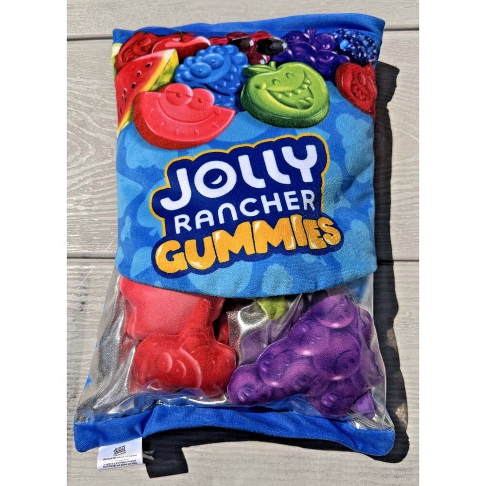 iScream Jolly Rancher Gummies Package Pillow 17" x 11" Novelty Candy Decor